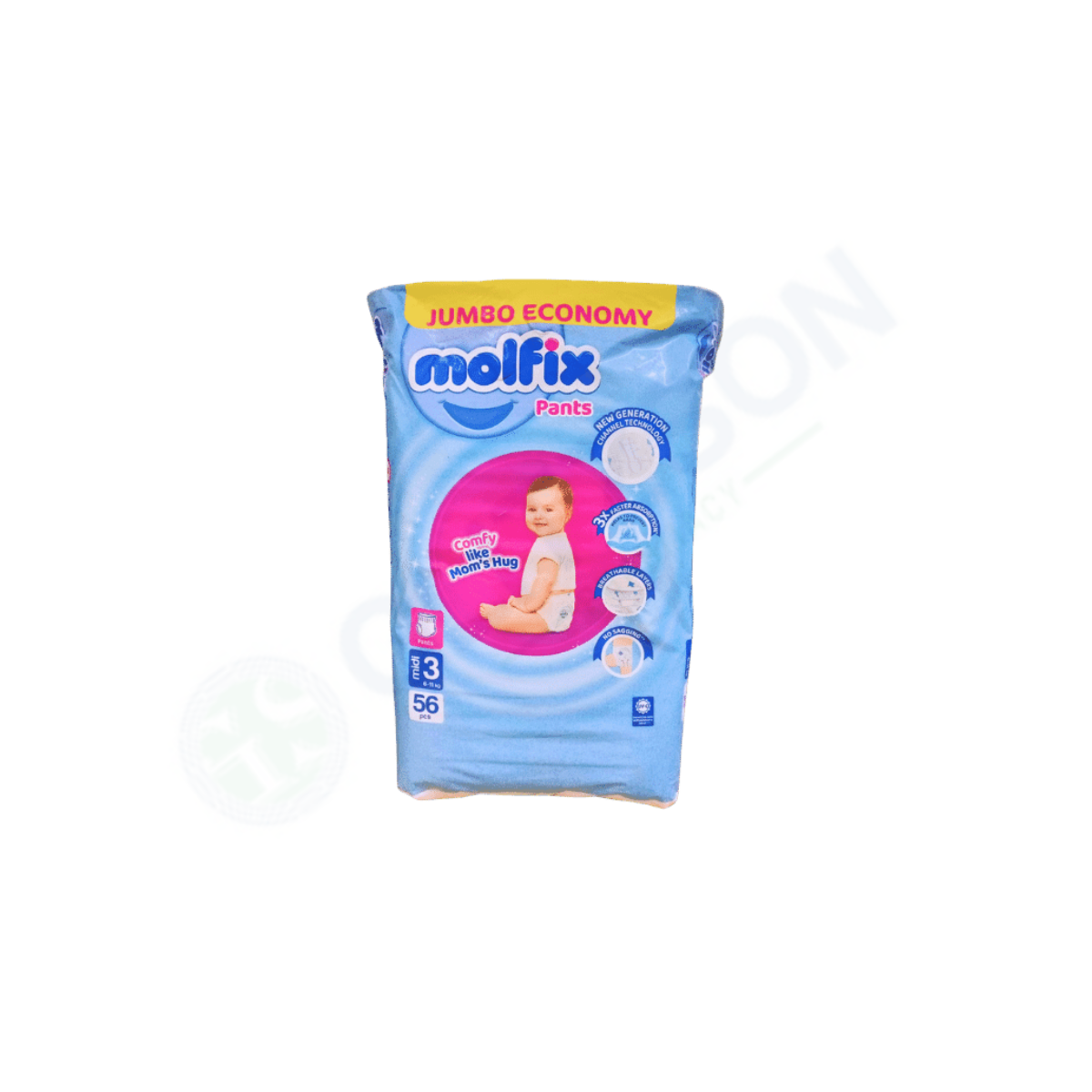 Molfix Baby Pants Jumbo Pack Midi size 3 56Pcs