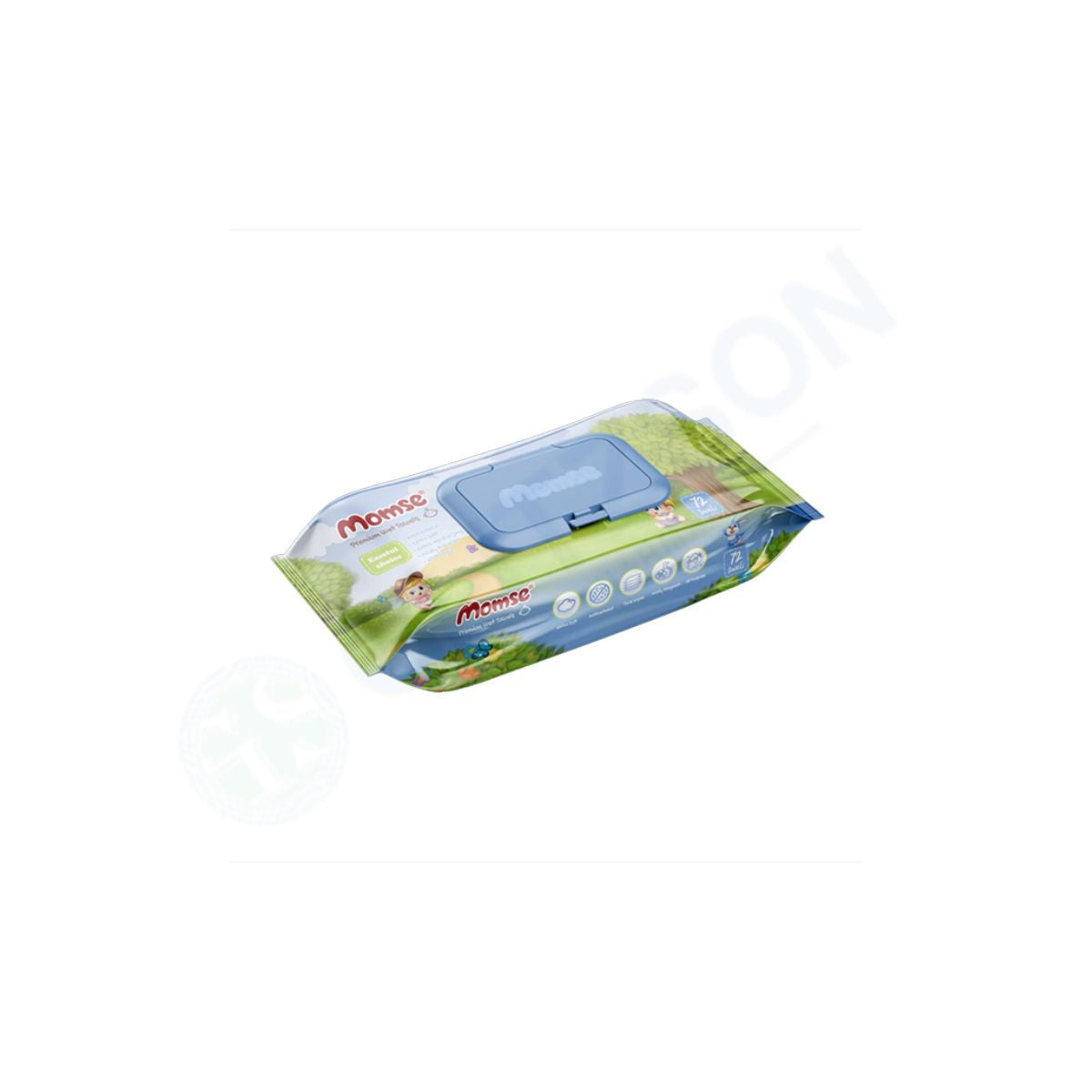 Momse Antibacterial Wipes (Box = 72Pcs)