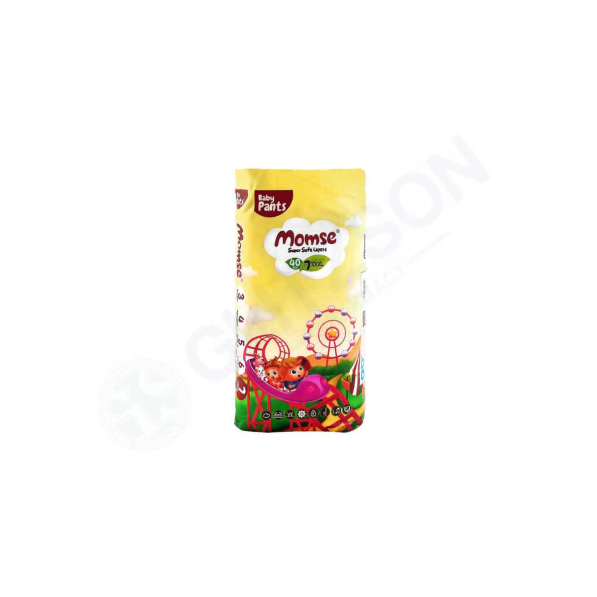 Momse Baby Pants size 7 XXXL-7 40Pcs