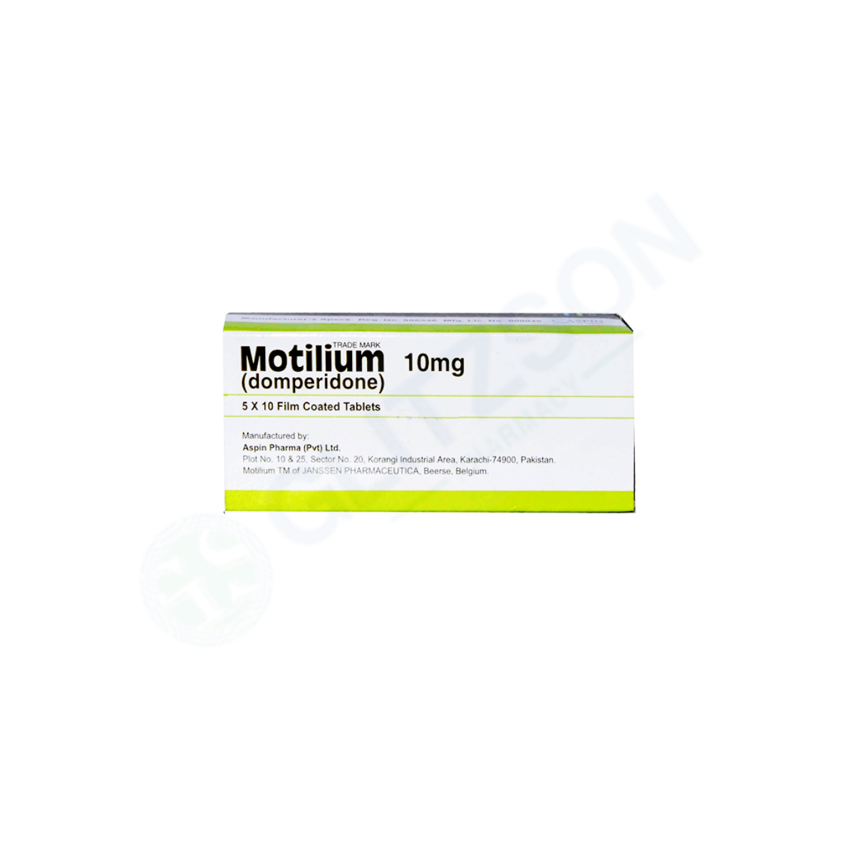 Motilium Tablets 10mg (1 Box = 3 Strips ) (1 Strip = 20 Tablets)