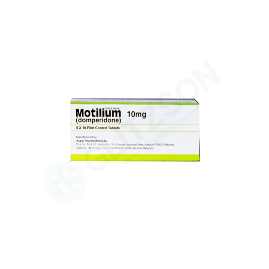 Motilium Tablets 10mg (1 Box = 3 Strips ) (1 Strip = 20 Tablets)