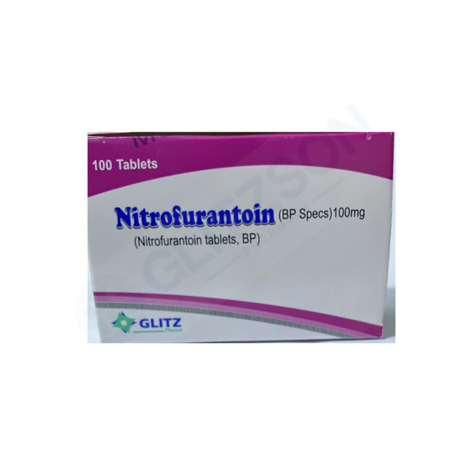 NITROFURANTOIN 100MG TAB (1BOX=10STRIPS) ( 1 STRIP=10TAB) Hover Image