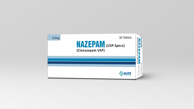NAZEPAM 0.5MG TABLET(1 BOX=3 STRIPS)(1 STRIP=10 TABLETS) Hover Image