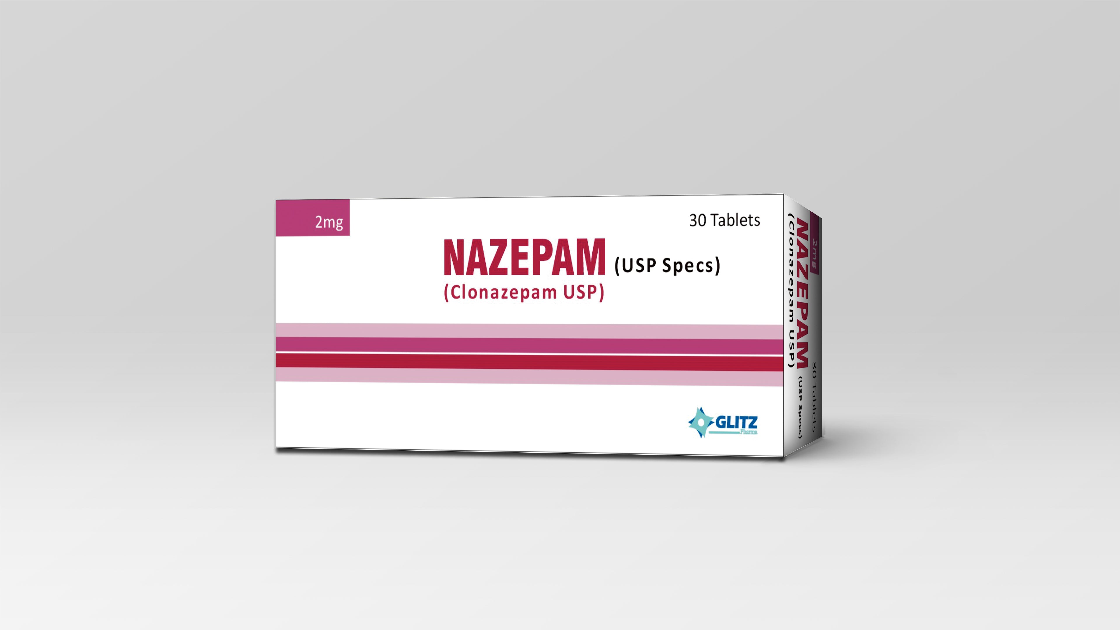 NAZEPAM 2MG TABLET(1 BOX=3 STRIPS)(1 STRIP=10 TABLETS)