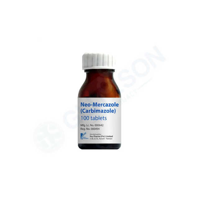 Neo-Mercazole Tablets 5mg (1 Bottle = 100 Tablets) Hover Image