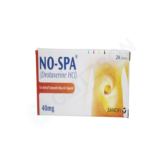 No-Spa Tablets 40mg (1 Box = 1 Strip ) (1 Strip = 24 Tablets)