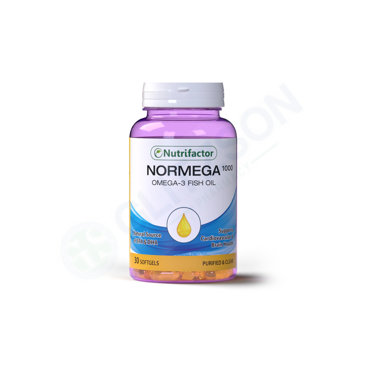 Nutrifactor Normega Fish Oil Softgel Capsules 1000mg (1 Bottle = 30 Capsules)