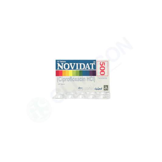 Novidat Tablets 500mg (1 Box = 1 Strip)(1 Strip = 10 Tablets)