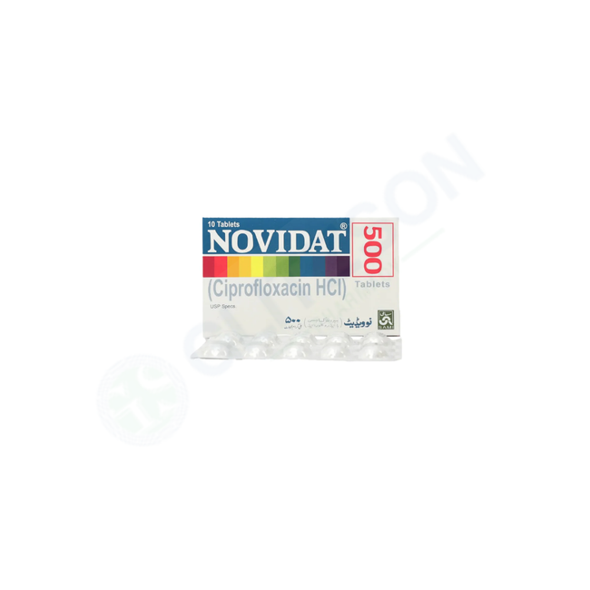 Novidat Tablets 500mg (1 Box = 1 Strip)(1 Strip = 10 Tablets) Hover Image
