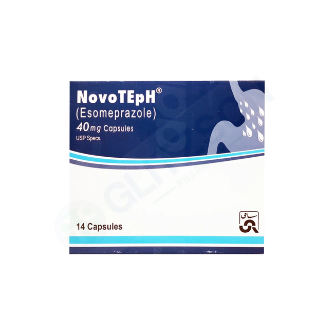 Novoteph Capsules 40mg (1 Box = 1 Strip)(1 Strip = 14 Capsules) Hover Image