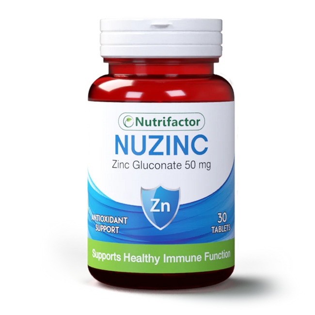 Nutrifactor Nuzinc Tablets (1 Bottle = 30 Tablets) Hover Image