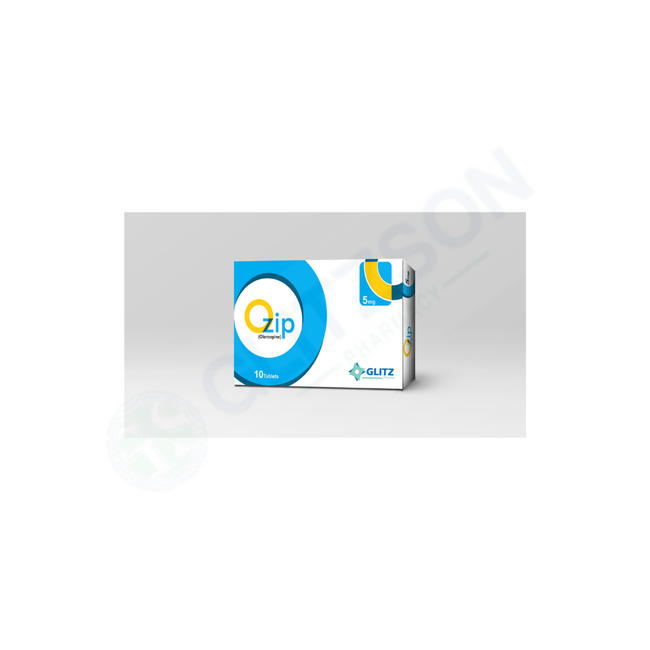 OZIP 5MG TABLET(1 BOX=1 STRIP)(1 STRIP= 10 TABLETS) Hover Image