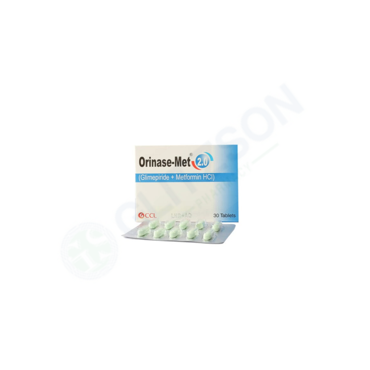 Orinase-Met Tablets 2/500mg (1 Strip = 10 Tablets)
