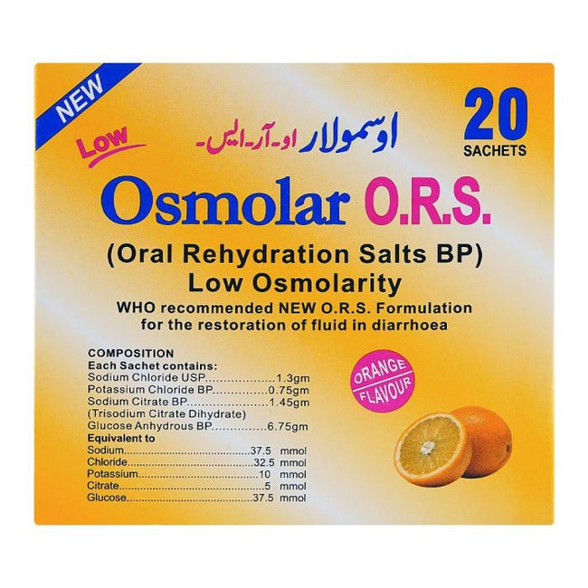 Osmolar ORS Sachet Powder (1 Box = 20 Sachets) Hover Image
