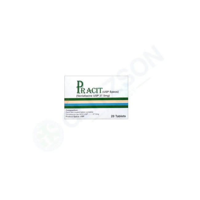 PRACIT 37.5MG TABLET(1 BOX=2 STRIPS)(1 STRIP=10 TABLETS) Hover Image