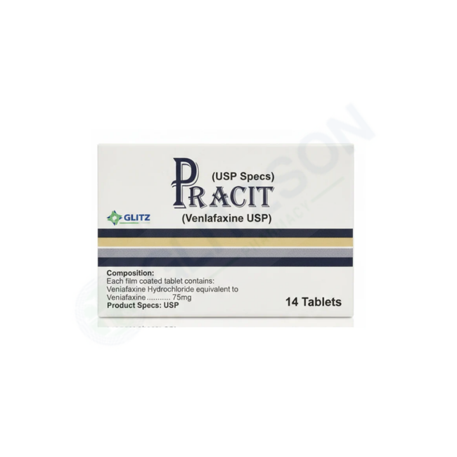 PRACIT 75MG TABLET(1BOX=2 STRIPS(1 STRIP=7 TABLETS) Hover Image