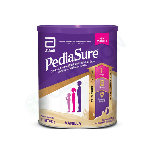 Pediasure Triplesure Vanilla Milk Powder 400g Hover Image
