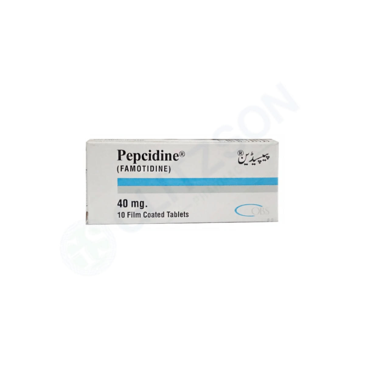 Pepcidine Tablets 40mg (1 Box = 1 Strip)(1 Strip = 10 Tablets)