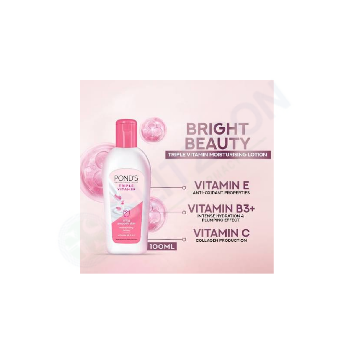 Ponds Triple Vitamin Moisturizing Lotion 100ml