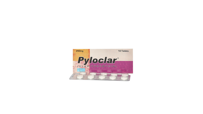 Pyloclar Tablets 250mg (1 Box = 1 Strip)(1 Strip = 10 Tablets) Hover Image