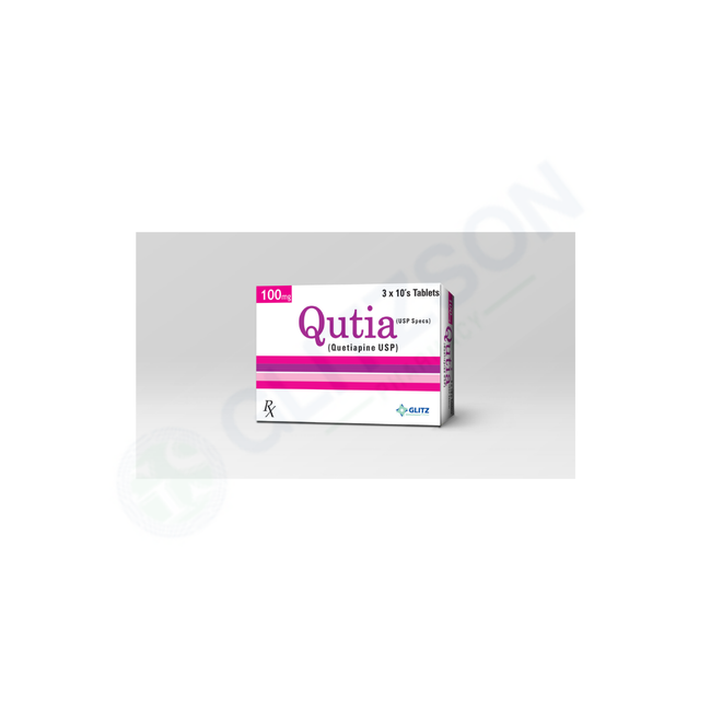QUTIA 100MG TABLET (1 BOX=3 STRIPS)(1 STRIP=10 TABLETS) Hover Image