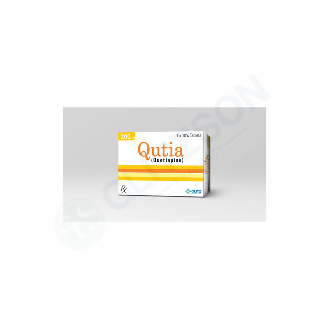 QUTIA 200MG TABLET(1 BOX=1 STRIP)(1 STRIP= 10 TABLETS) Hover Image