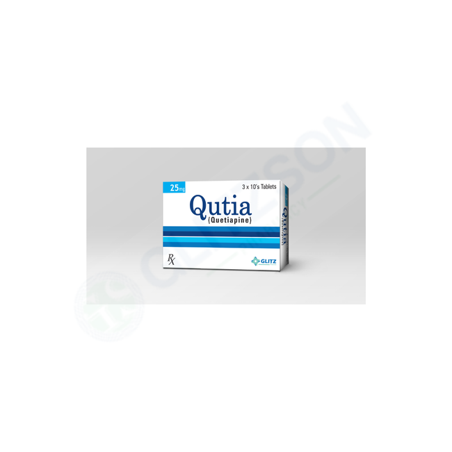 QUTIA 25MG TABLET(1 BOX=3 STRIPS)(1 STRIP=10 TABLETS) Hover Image