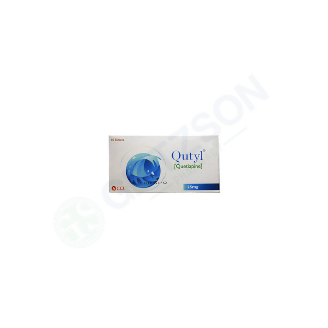 QUTYL TABLET 25MG ( 1 BOX = 1 STRIP) Hover Image