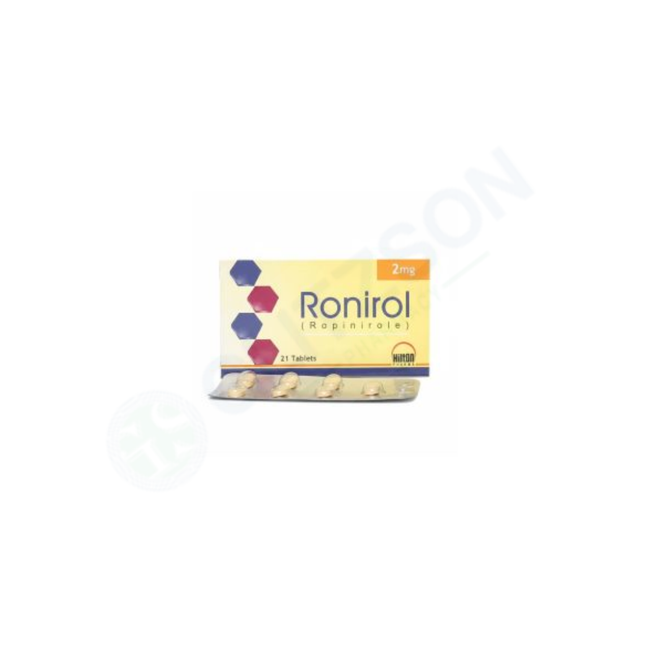 Ronirol Tablets 2mg (1 Strip = 7 Tablets) Hover Image