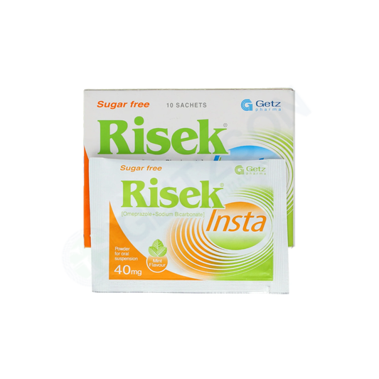Risek Insta Sugar Free Sachets 40mg (1 Box = 10 Sachets)