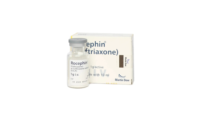 Rocephin Iv Injection 1g (1 Box = 1 Injection) Hover Image