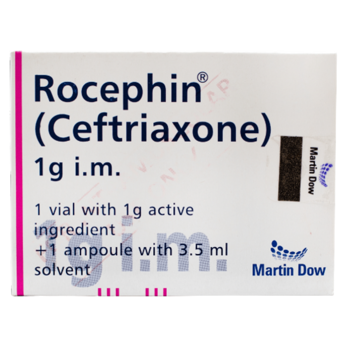 Rocephin 1g IM Inj 1s