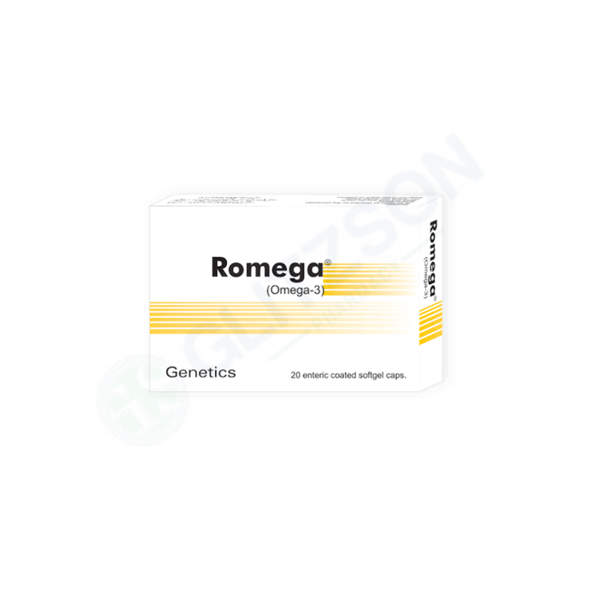 Romega Capsules 1000mg (1 Strip = 10 Capsules) Hover Image