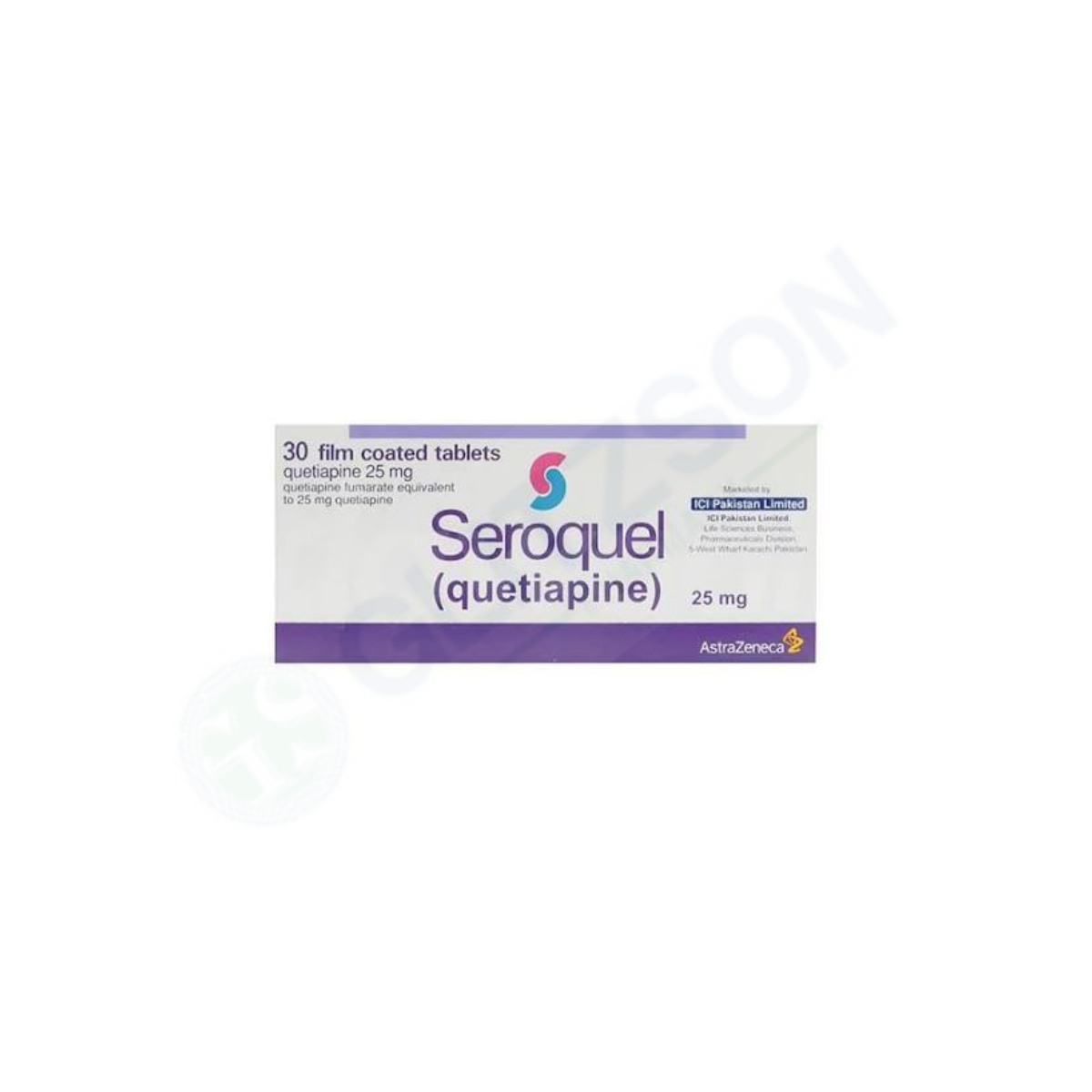 SEROQUEL TABLET 25MG ( 1 BOX = 30 TABLETS)