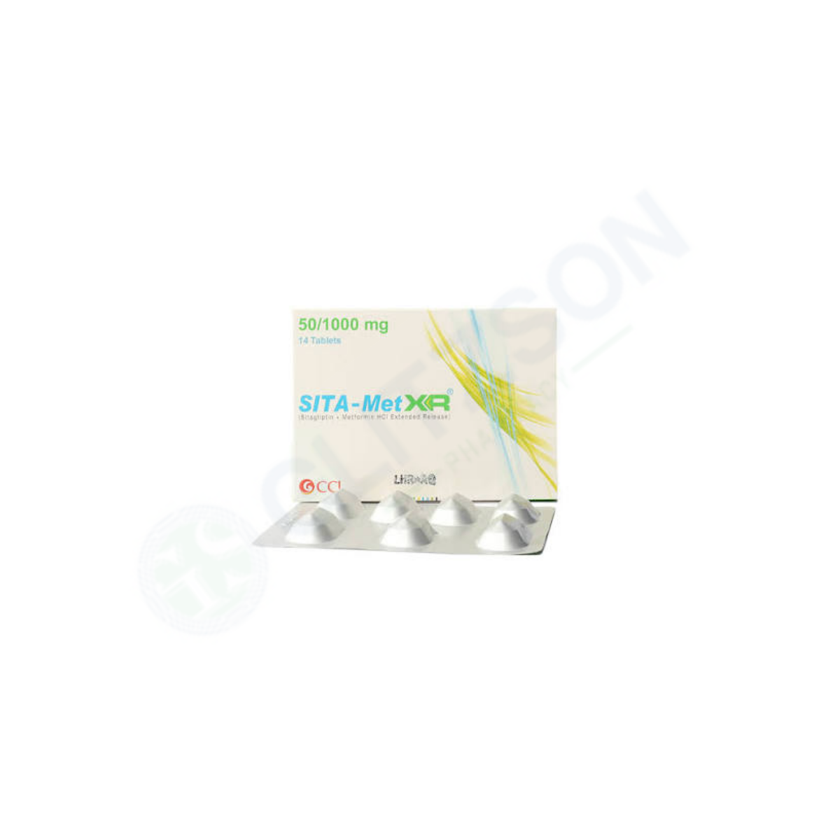 Sita-Met XR Tablets 50/1000mg (1 Box = 2 Strips) (1 Strip = 7 Tablets)