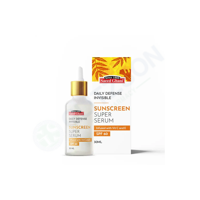Saeed Ghani Daily Defense Invisible Sunscreen Super Serum SPF 60 30ml Hover Image
