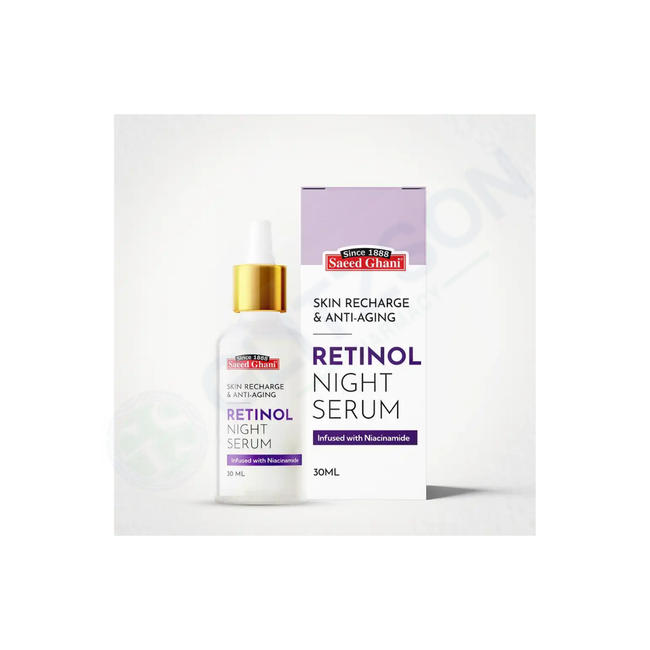 Saeed Ghani Retinol Skin Recharge & Anti-Aging Night Serum 30ml Hover Image