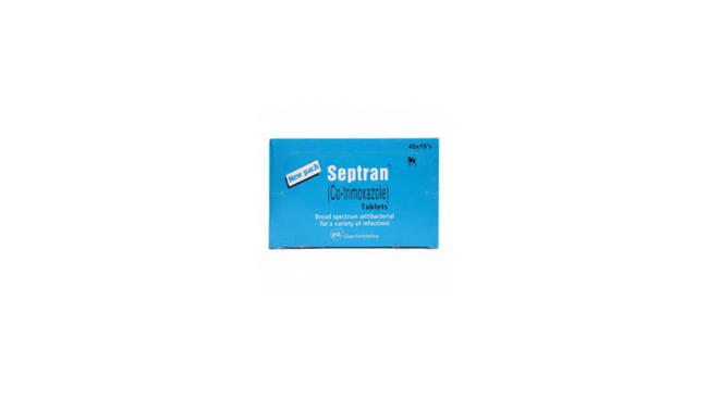 Septran Tablets 80/400mg (1 Strip = 10 Tablets Hover Image