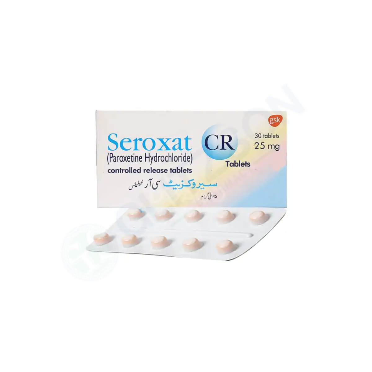 Seroxat CR Tablets 25mg (1 Strip = 10 Tablets)