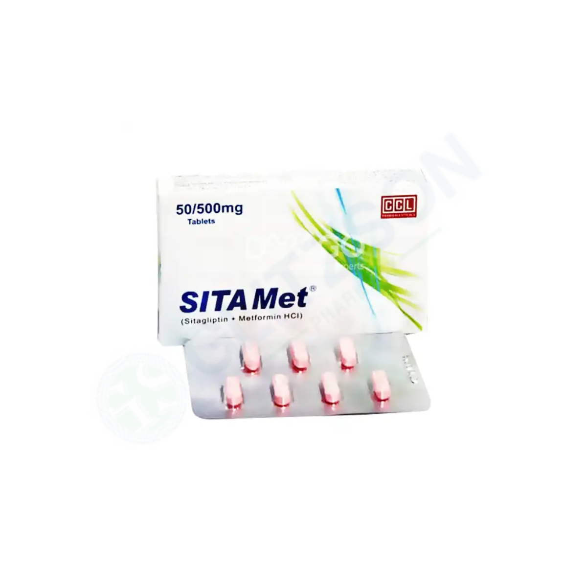 Sita-Met Tablets 50/500mg (1 Strip = 7 Tablets)