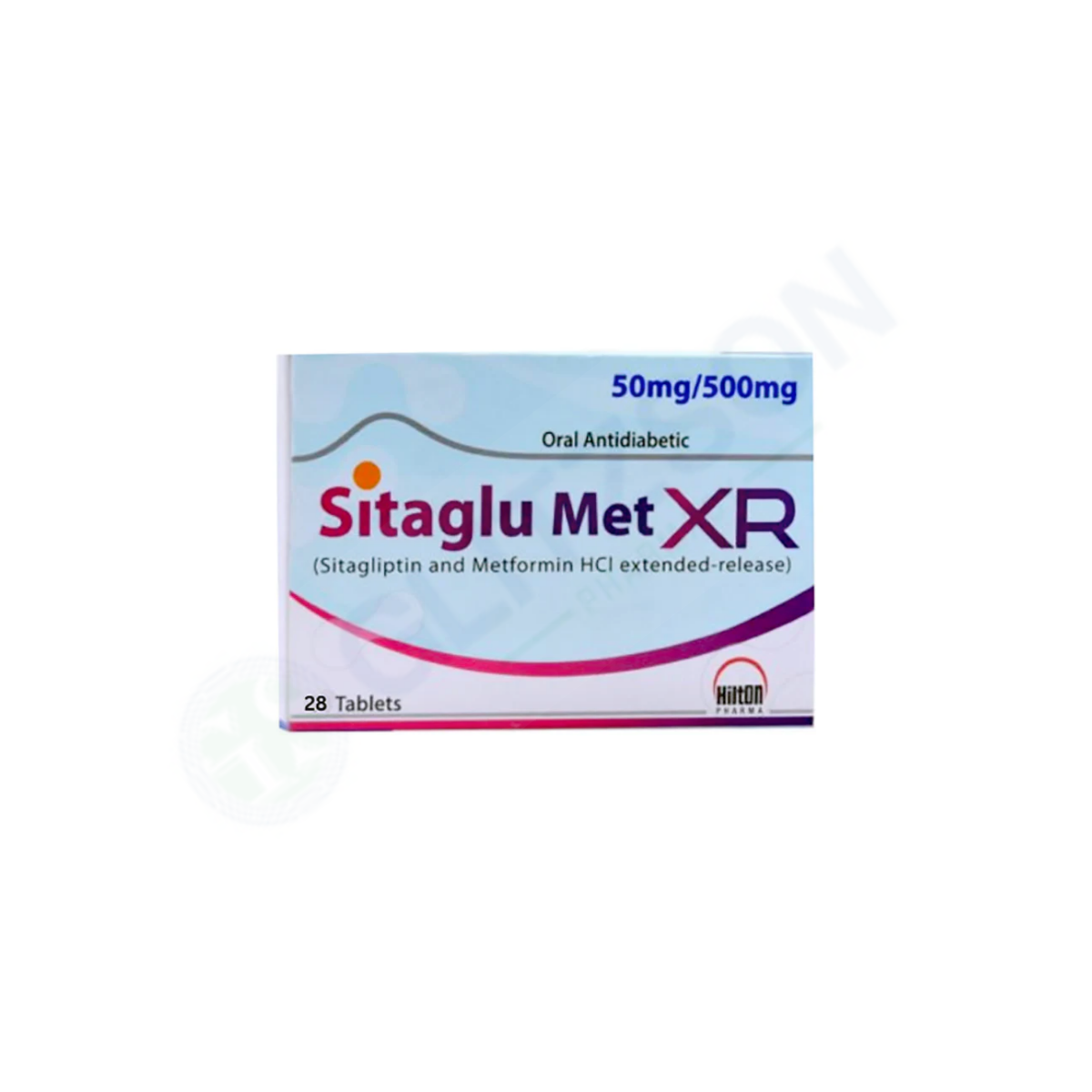 Sitaglu Met XR 50/500mg Tablets (1 Box = 4 Strips) (1 Strip = 7 Tablets)