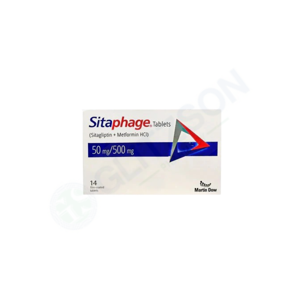 Sitaphage Tablets 50mg/500mg (1 Strip = 7 Tablets)