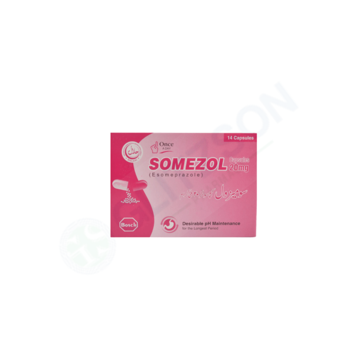 Somezol Capsules 20mg (1 Strip = 7 Capsules)