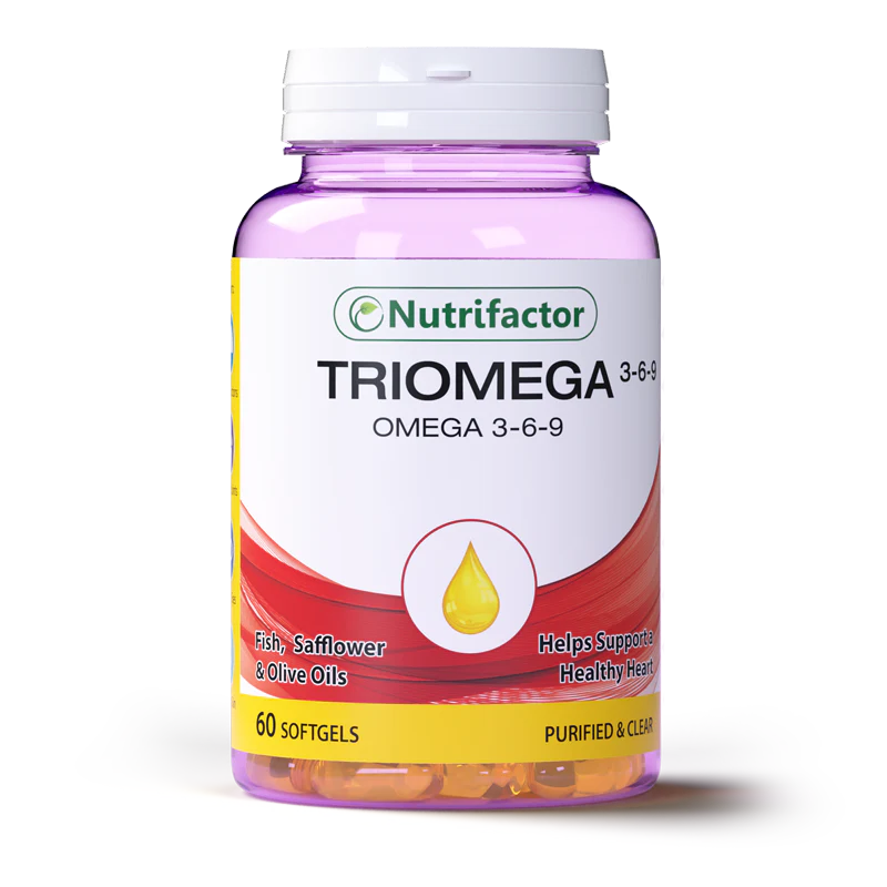 Nutrifactor Triomega 3.6.9 Softgels (1 Bottle = 60 Softgel Capsules)