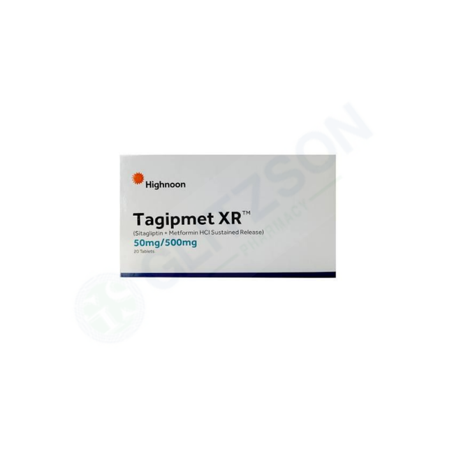 Tagipmet XR Tablets 50/500mg (1 Box = 2 Strips) (1 Strip = 10 Tablets) Hover Image