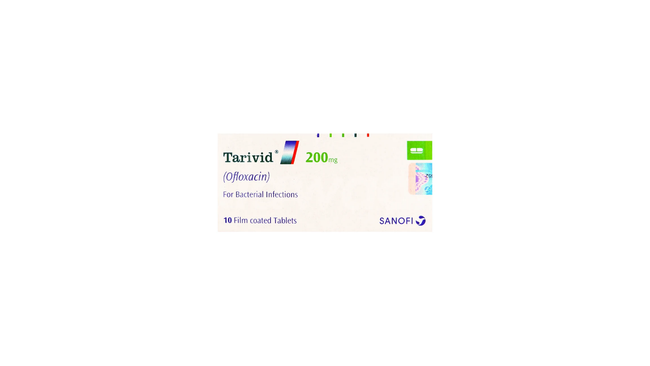 Tarivid Tablets 200mg (1 Box = 1 Strip)(1 Strip = 10 Tablets) Hover Image