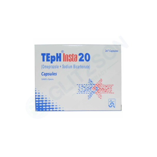 Teph Insta 20 Capsules 20mg (1 Strip = 7 Capsules)
