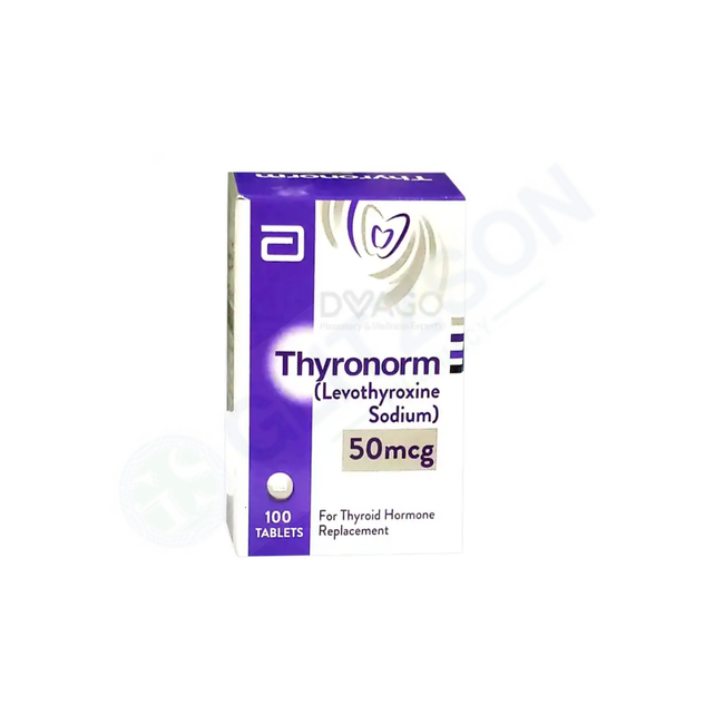 Thyronorm Tablets 50mcg (1 Bottle = 100 Tablets) Hover Image