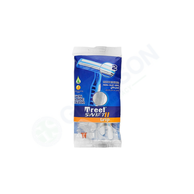 Treet Swift II Grip Twin Blade Disposable Razors 4+1 Pcs Hover Image