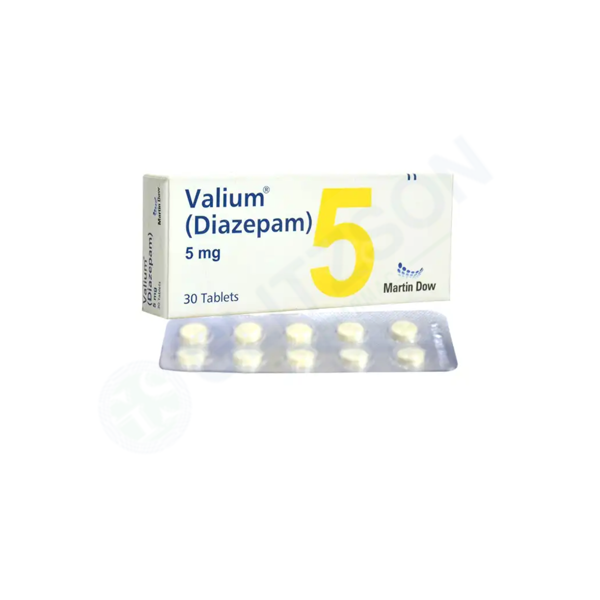Valium Tablets 5mg (1 Strip = 10 Tablets)
